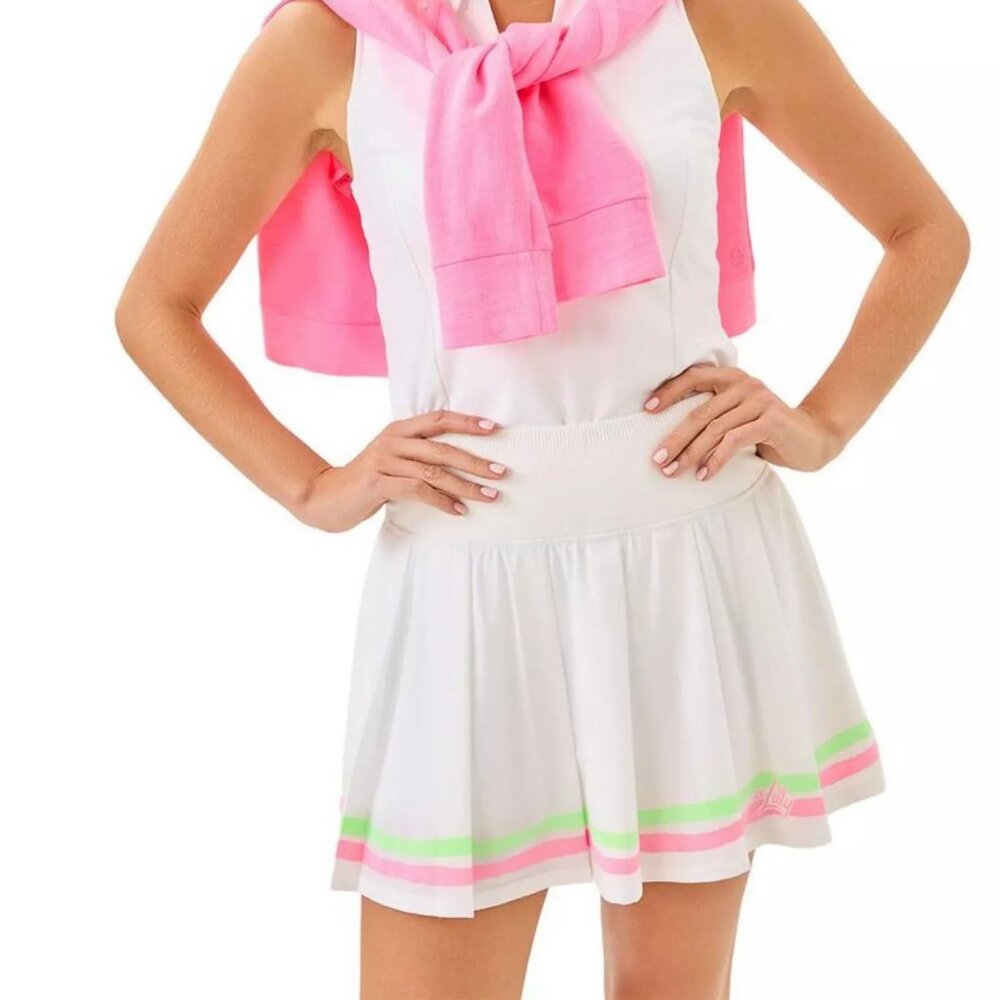 NWT Lilly Pulitzer Cosmina High Rise Skort, Resort White, Size XS - Picture 3 of 3